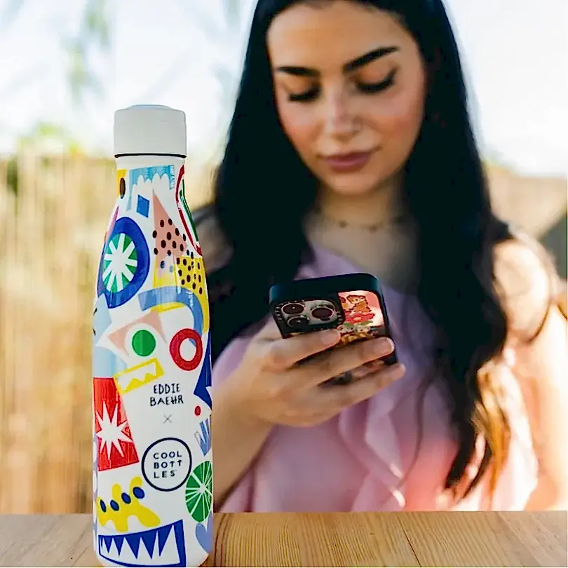 Cool Bottles Paslanmaz Çelik Suluk - Electric Garden 500 ml - Görsel 5