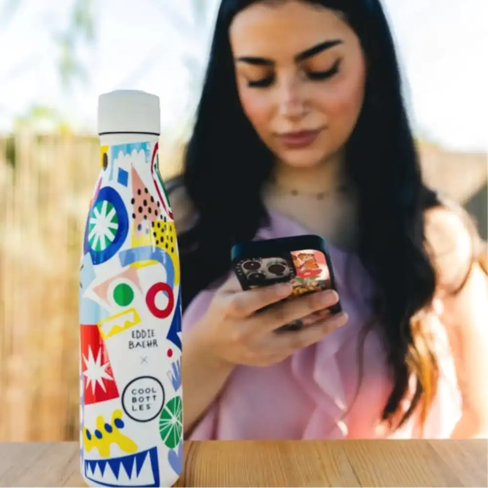 Cool Bottles Paslanmaz Çelik Suluk - Electric Garden 500 ml - Görsel 5