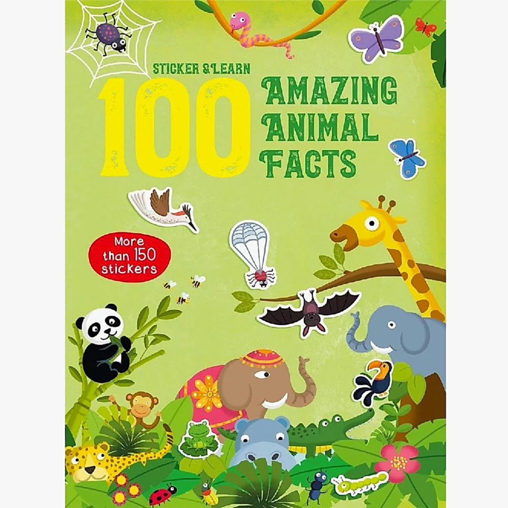 Yoyo 100 Facts Sticker and Learn: Amazing Animal Facts - Kitap