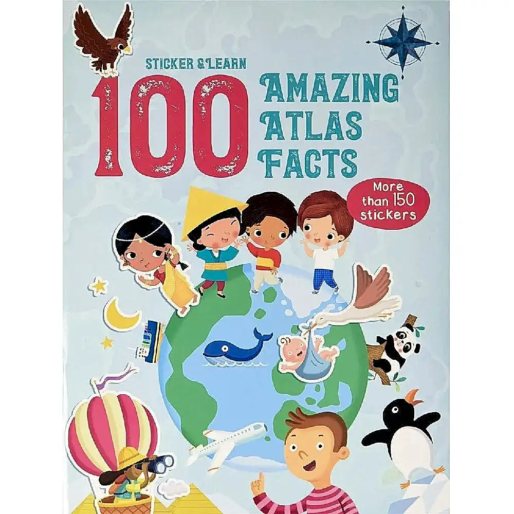 Yoyo 100 Facts Sticker and Learn: Amazing Atlas Facts - Kitap