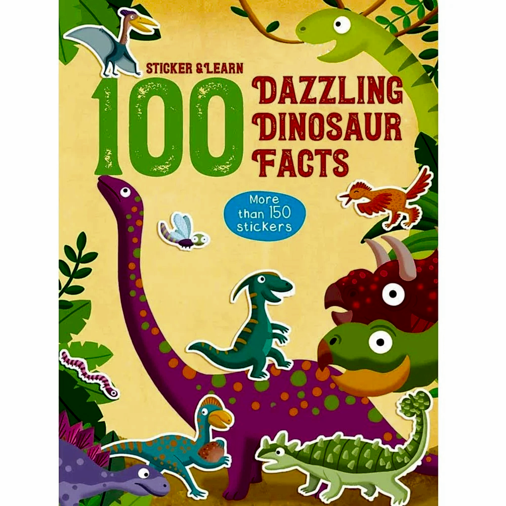 Yoyo 100 Facts Sticker and Learn: Dazzling Dinosaur Facts - Kitap