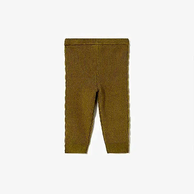 Mayoral Kışlık Kız Bebek Örme Triko Tayt Pantolon Hardal