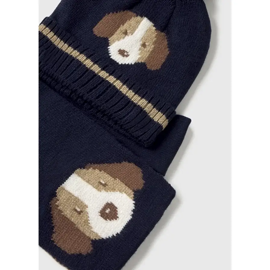 Mayoral Kışlık Erkek Bebek Örme Atkı Bere Set Lacivert