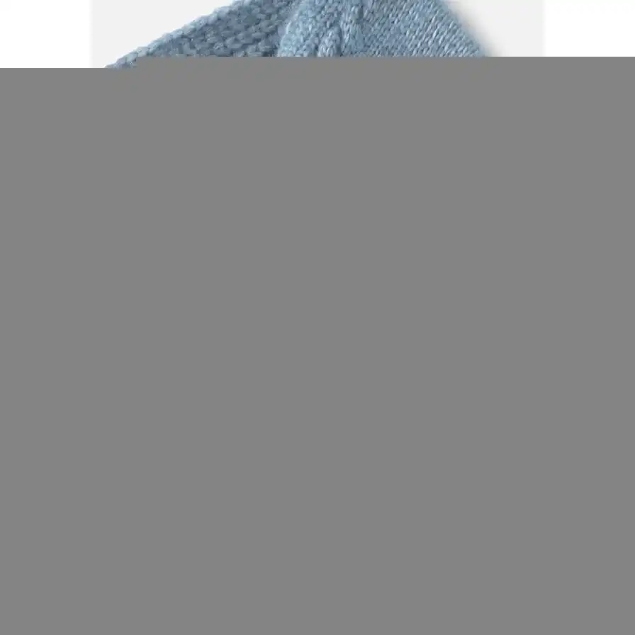 Mayoral Kışlık Kız Bebek Örme Atkı Eldiven Bere Set Mavi