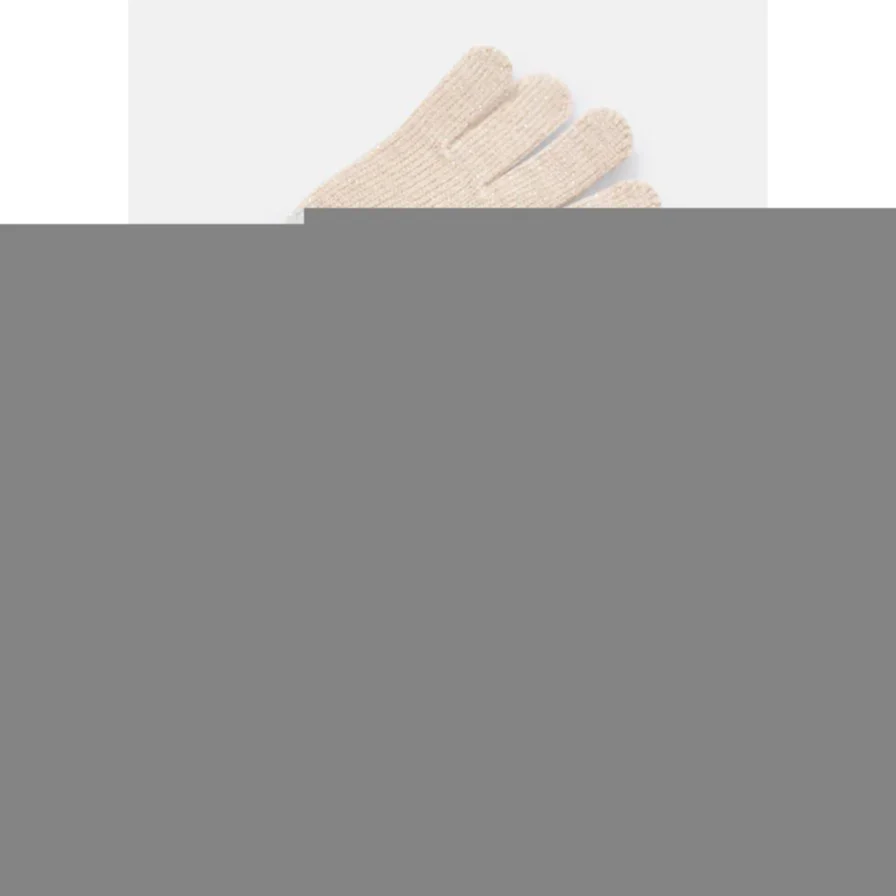 Mayoral Kışlık Kız Kürklü Örme Eldiven Bej