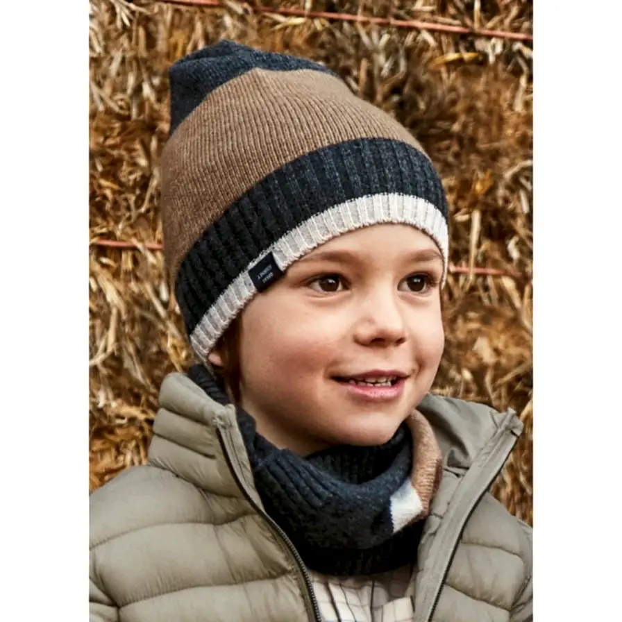 Mayoral Kışlık Erkek Örme Atkı Bere Set Gri