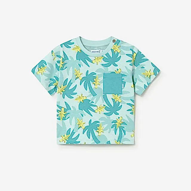 Mayoral Yazlık Erkek Bebek Kısa Kol T-shirt Mavi