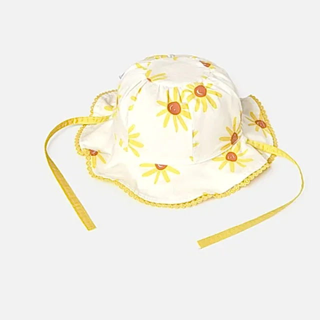Mayoral Yazlık Kız Bebek Çift Taraflı Şapka Sarı
