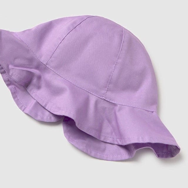 Mayoral Yazlık Kız Bebek Gabardin Şapka Lila