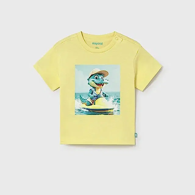 Mayoral Yazlık Erkek Bebek Kısa Kol T-shirt Sarı