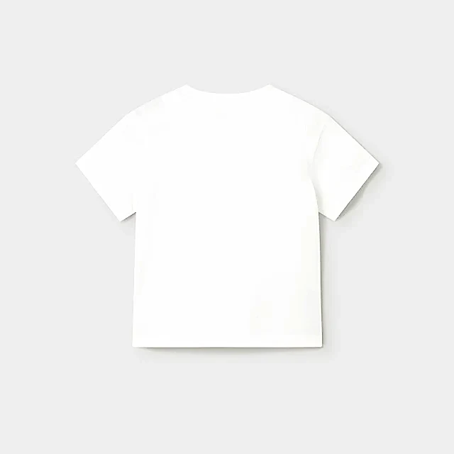 Mayoral Yazlık Erkek Bebek Kısa Kol T-shirt Beyaz