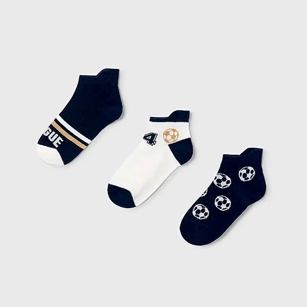 Mayoral Yazlık Erkek Kısa Çorap 3'lü Set Lacivert