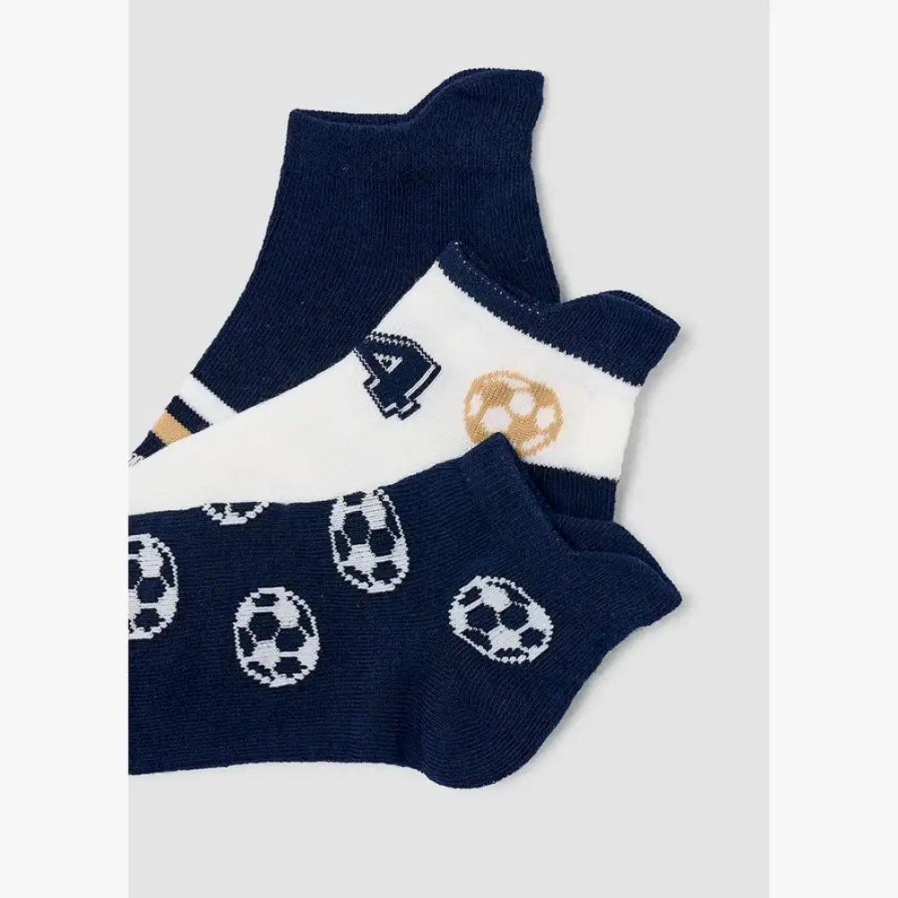Mayoral Yazlık Erkek Kısa Çorap 3'lü Set Lacivert