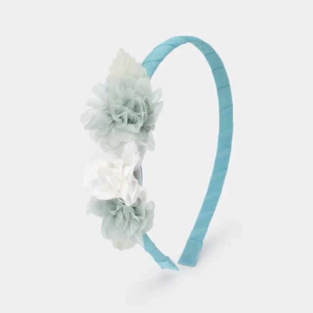 Mayoral Kız Çiçekli Saç Bandı Yeşil