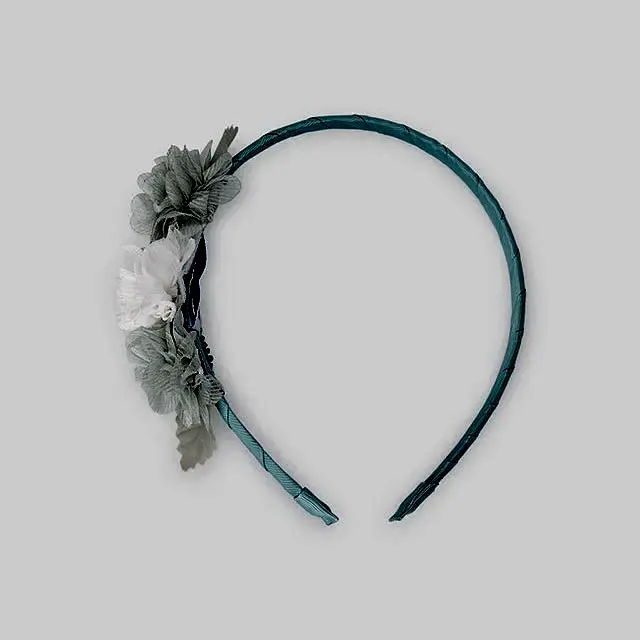 Mayoral Kız Çiçekli Saç Bandı Yeşil