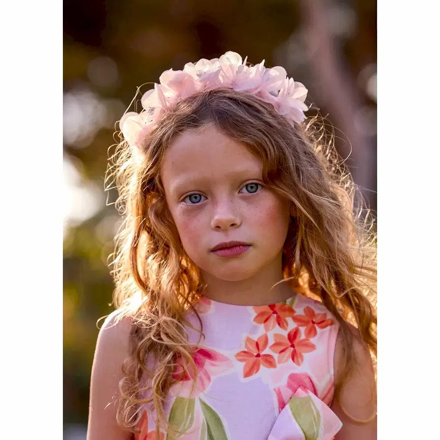 Mayoral Kız Çiçekli Saç Bandı Pembe