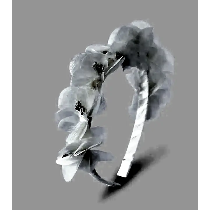 Mayoral Kız Çiçekli Saç Bandı Ekru