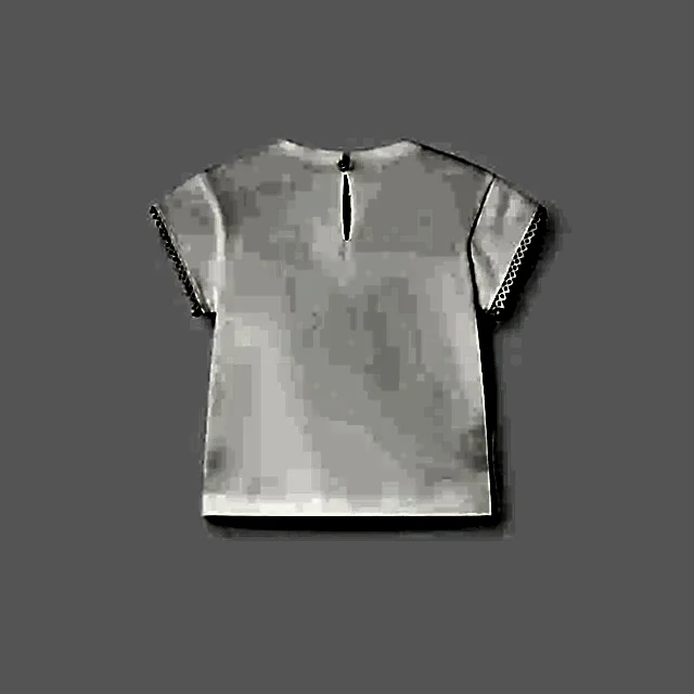 Mayoral Yazlık Kız Bebek Kısa Kol T-shirt Ekru