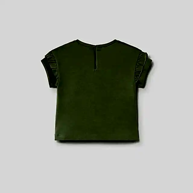 Mayoral Yazlık Kız Bebek Kısa Kol T-shirt Yeşil