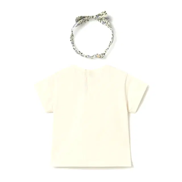 Mayoral Yazlık Kız Bebek Kısa Kol T-shirt Saç Bandı Set Ekru