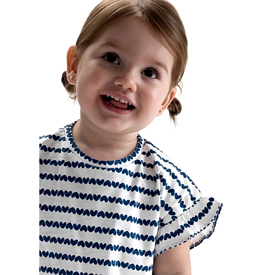 Mayoral Yazlık Kız Bebek Kısa Kol T-shirt Lacivert