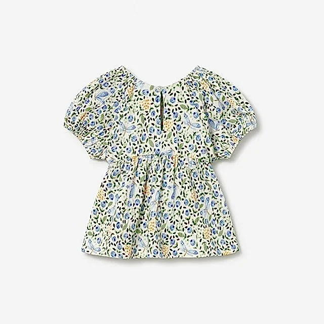 Mayoral Yazlık Kız Bebek Kısa Kol Bluz Mavi