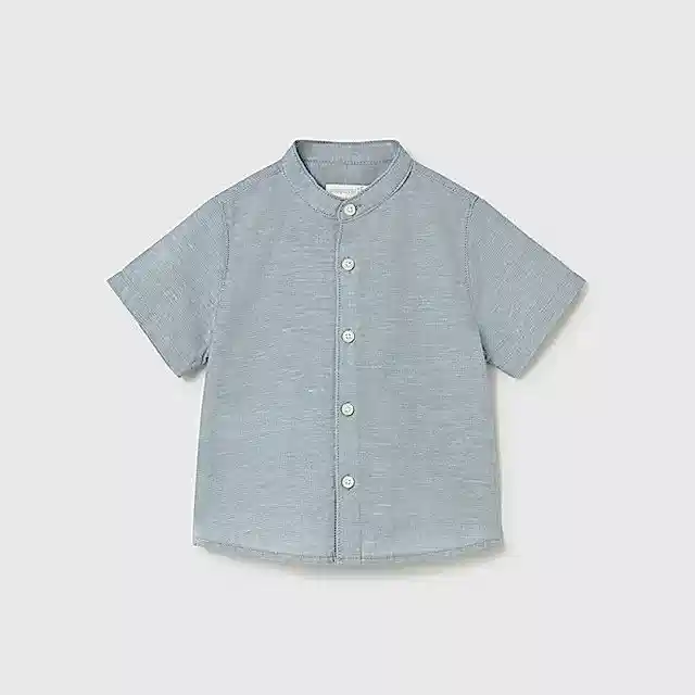 Mayoral Yazlık Erkek Bebek Kısa Kol Gömlek Yeşil