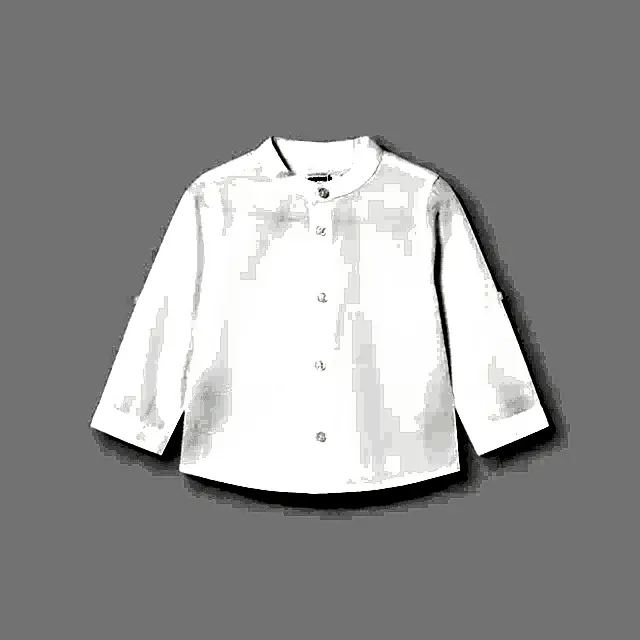 Mayoral Yazlık Erkek Bebek Uzun Kol Gömlek Beyaz