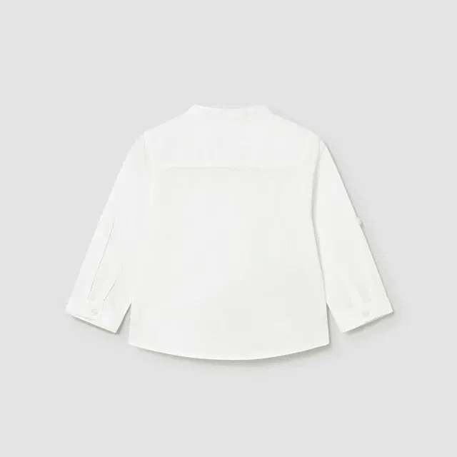 Mayoral Yazlık Erkek Bebek Uzun Kol Gömlek Beyaz