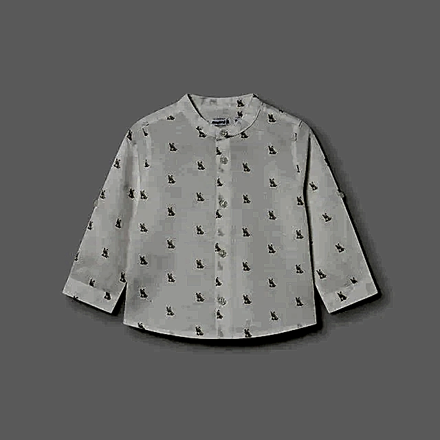 Mayoral Yazlık Erkek Bebek Uzun Kol Gömlek Ekru