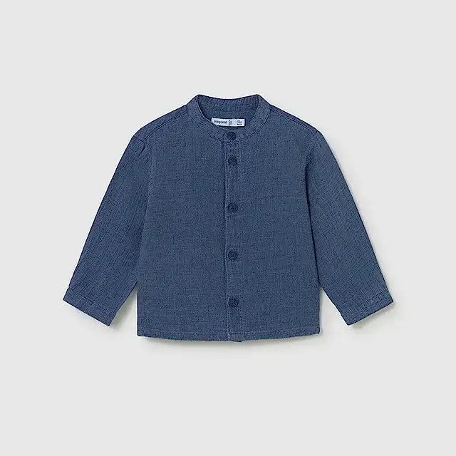 Mayoral Yazlık Erkek Bebek Uzun Kol Gömlek Lacivert