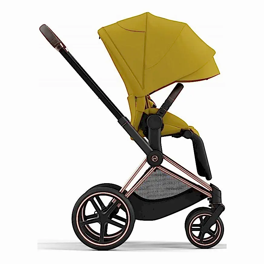 Cybex Priam Bebek Arabası Rose Gold - Mustard Yellow - Görsel 2