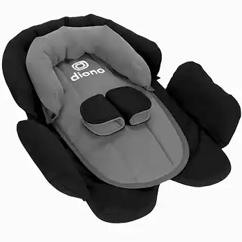 DİONO Diono Cuddle Soft 2 in 1 Bebek Destek Minderi Black - Puset Aksesuarları - Görsel 2