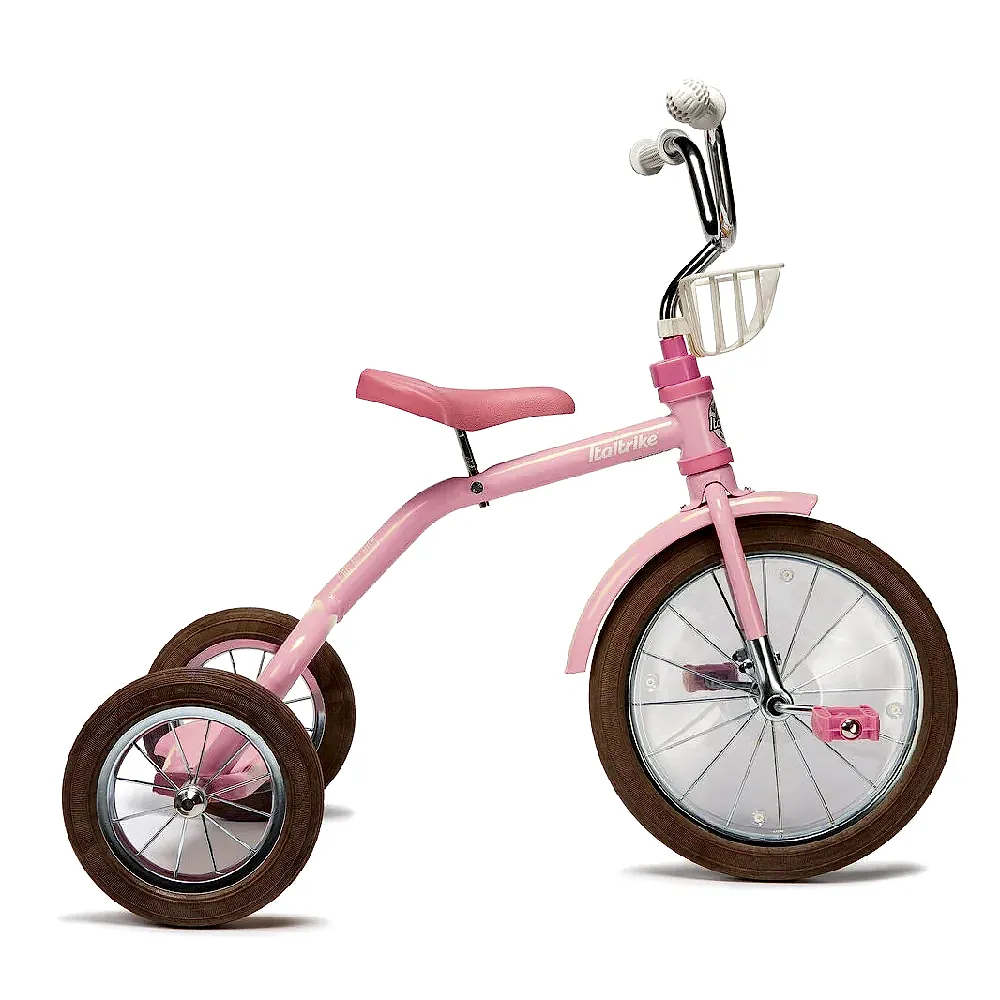 Italtrike Üç Tekerlekli Çelik Bisiklet - Pembe