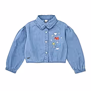 Tuc Tuc Kız Bebek Denim Gömlek Mavi