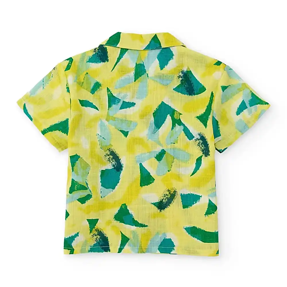 Tuc Tuc Erkek Bebek Kısa Kol Gömlek Sarı