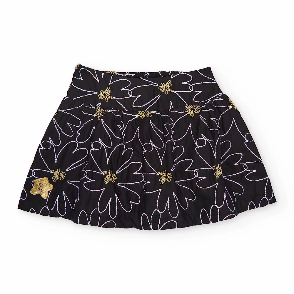 Tuc Tuc Yazlık Kız Bebek Etek Siyah