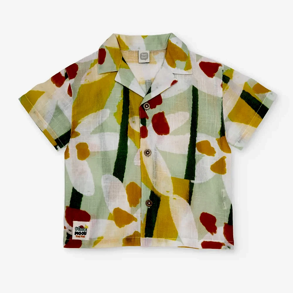 Tuc Tuc Erkek Bebek Kısa Kol Gömlek Sarı