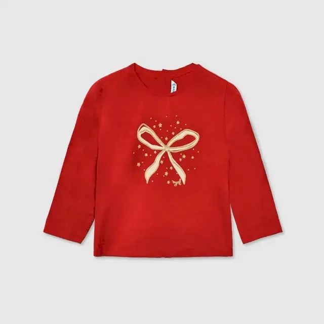 Mayoral Kışlık Kız Bebek Uzun Kol T-shirt Kırmızı