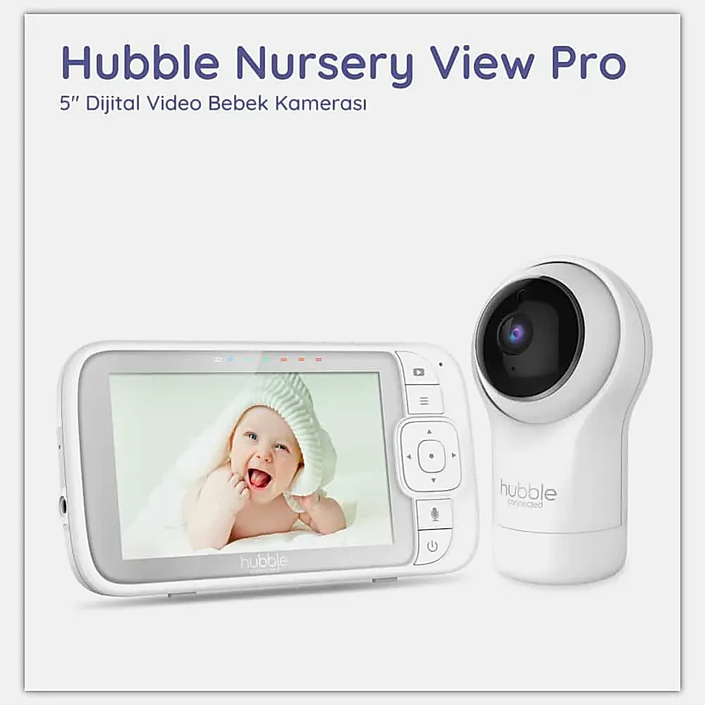Hubble Nursery View PRO 5’’ Dijital Ekranlı Bebek Kamerası