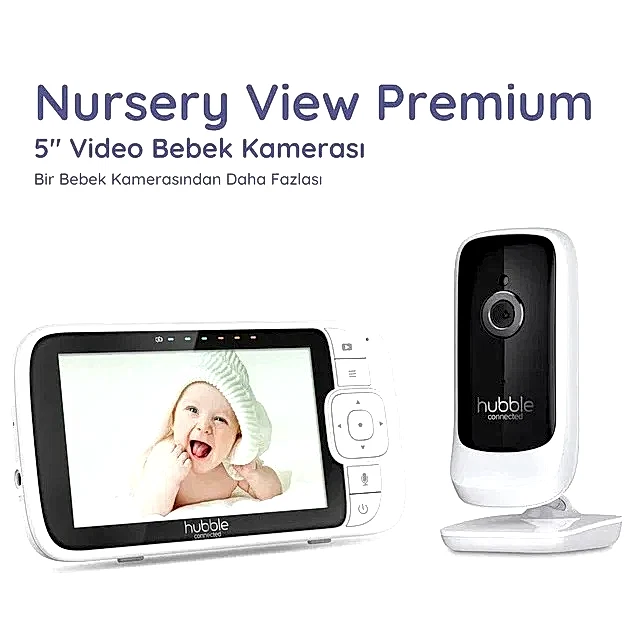 Hubble Nursery View Premium 5 İnç Dijital Ekranlı Bebek Kamerası