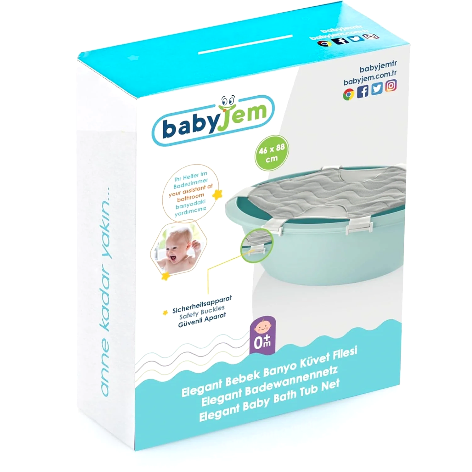 Baby Jem BabyJem Elegant Küvet Filesi STD - Banyo Ürünleri