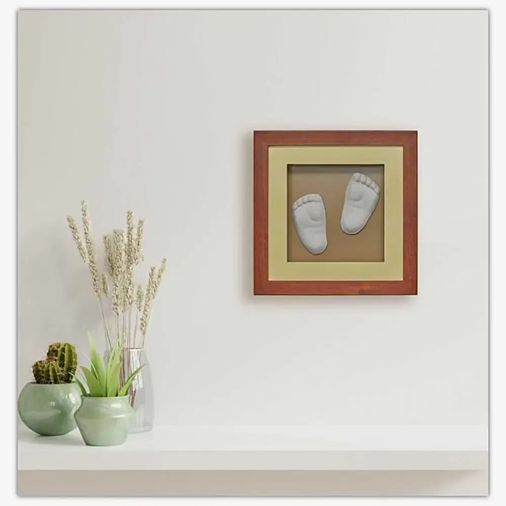 Baby Memory Prints Baby Memory 3D Çerçeve Ceviz Ceviz - Dekorasyon