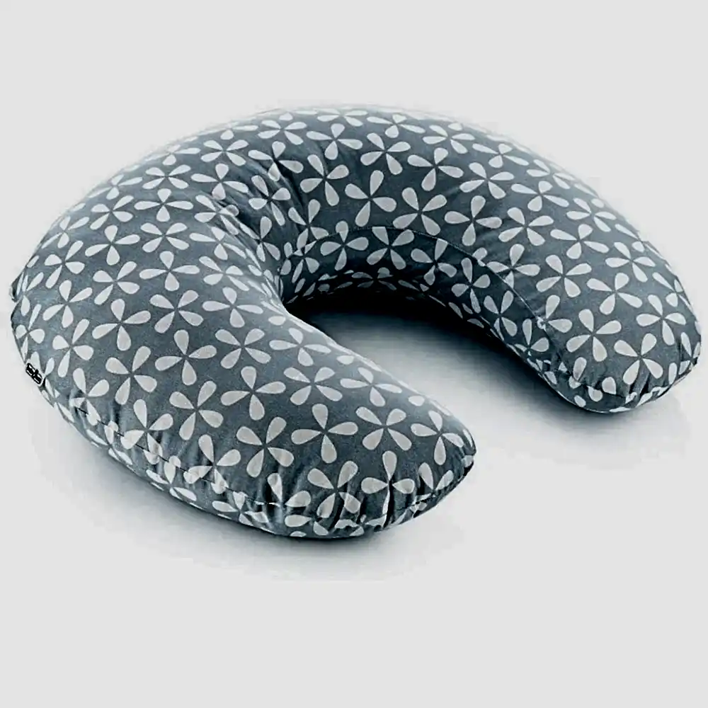 Baby Jem BabyJem Bebek Emzirme ve Destek Minderi Yonca Desenli Mavi - Emzirme Yastığı