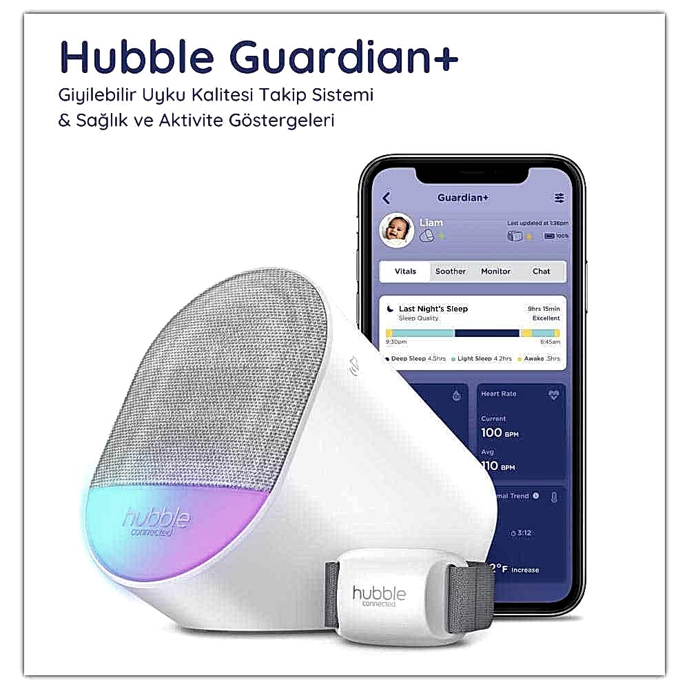 Hubble Guardian+ Giyilebilir Bebek Takip Cihazı