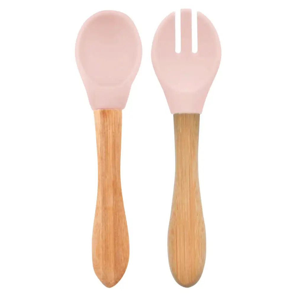 OiOi Mama Kaşık Çatal Pinky Pink