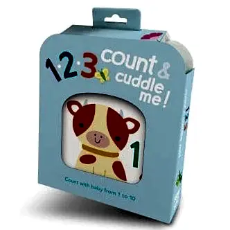 MegaKidsLab 1,2,3 Count & Cuddle Me: Cow Eğitici Kitap