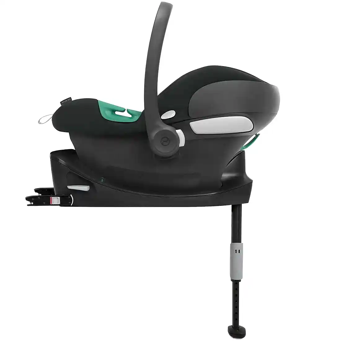 Cybex Aton B2 iSize Bazalı Ana Kucağı 0-13 kg Volcano Black - Oto Koltuğu - Görsel 2