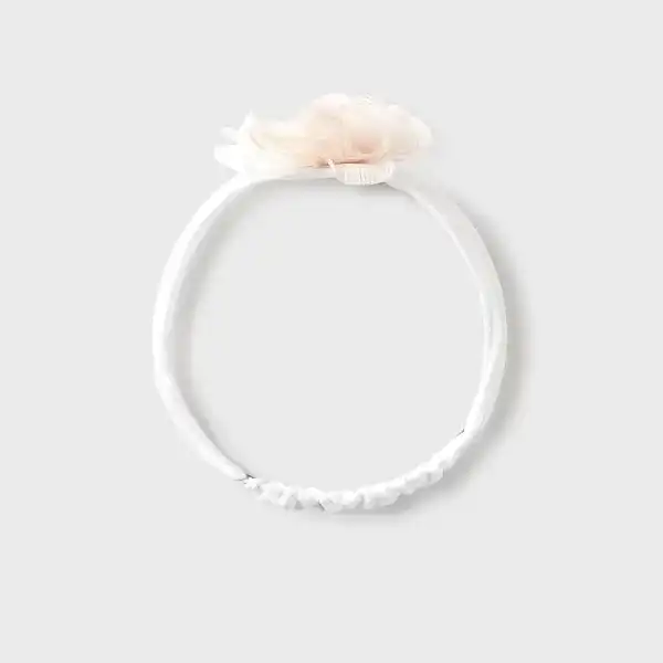Mayoral Kız Bebek Seramoni Saç Bandı Ekru