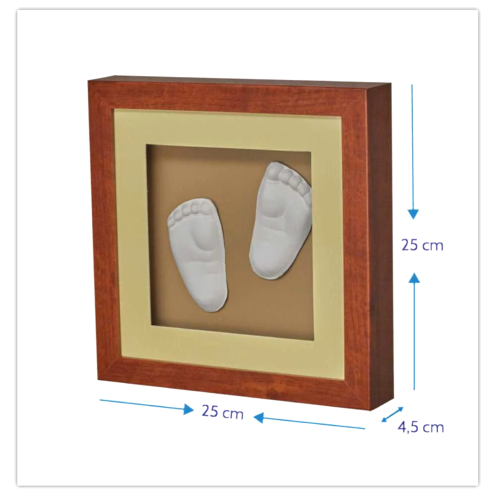 Baby Memory Prints Baby Memory 3D Çerçeve Ceviz Ceviz - Dekorasyon - Görsel 2